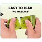 Earth Friendly - 8 X Rolls/ 120 Biodegradable Dog Poop Bags